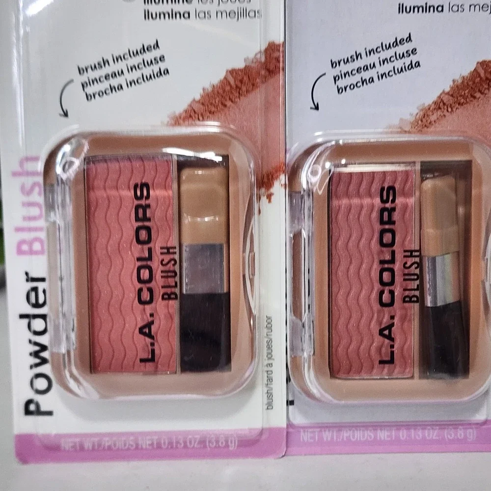 L.A. COLORS Powder Blush - Toast C62237 ~ 0.13 oz ~ Lot of 2 ~ New